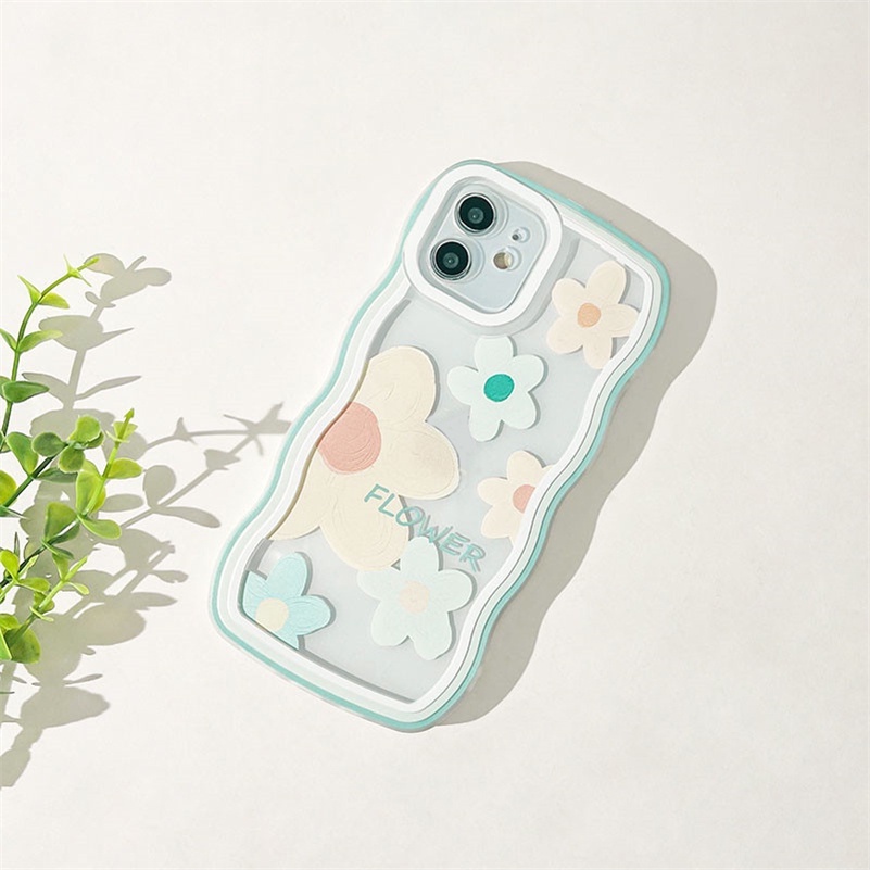 Casing Silikon OPPO A17 A17K A57 A77 A77s A16 A16K A15 A15s A3s A5s A78 A76 A96 A74 A54 A93 A94 A95 A92 A55 A52 A53 A33 A31 A5 A9 2020 A7 F11 F9 Pro Reno 7 6 5 Pro Reno 8T 8Z 7Z 6Z 5Z Motif Bunga