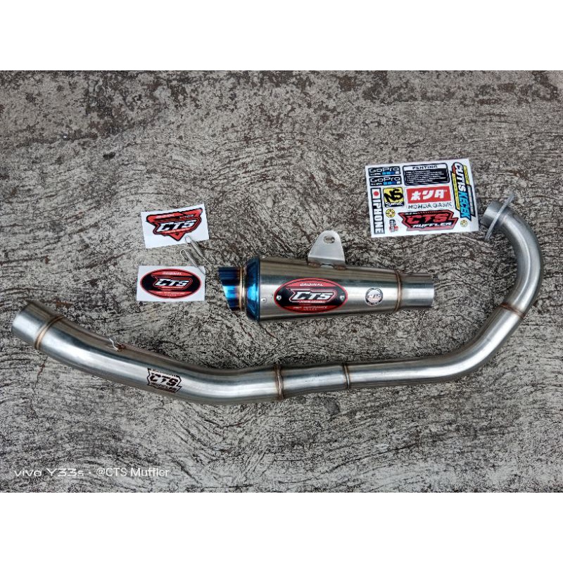 0KNALPOT satria fu ORIGINAL CTS MUFFLER kualitas mantap