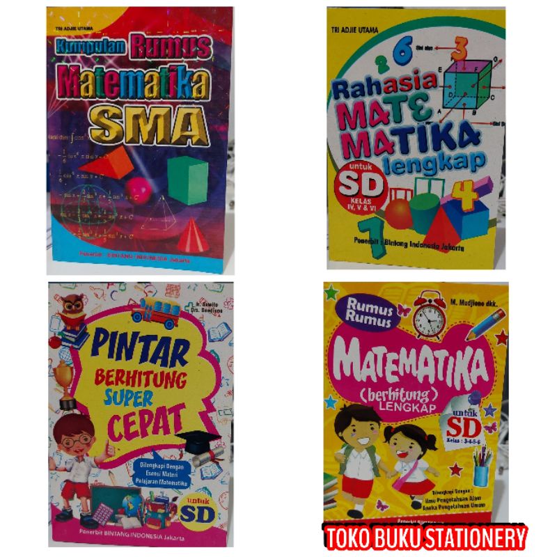 Buku Kumpulan Rumus Matematika SD, SMP, SMA