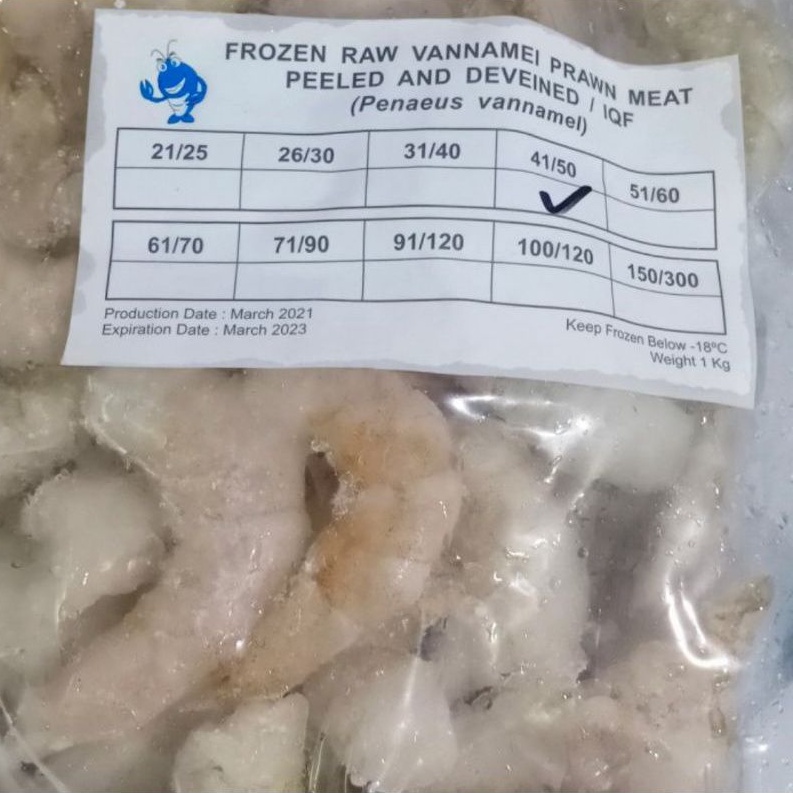 

Udang Vanname IQF size 41-50 ekor/kg