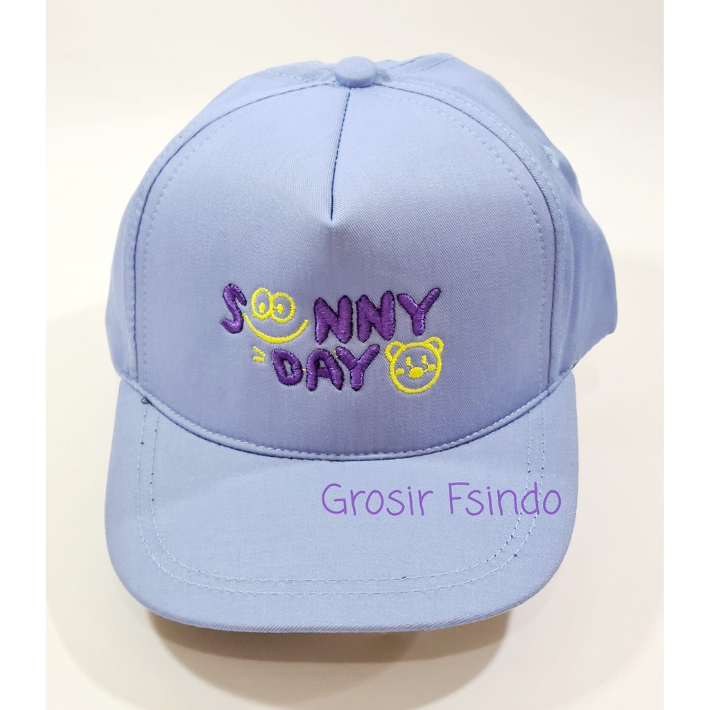 Topi anak sunny day/topi anak bordir