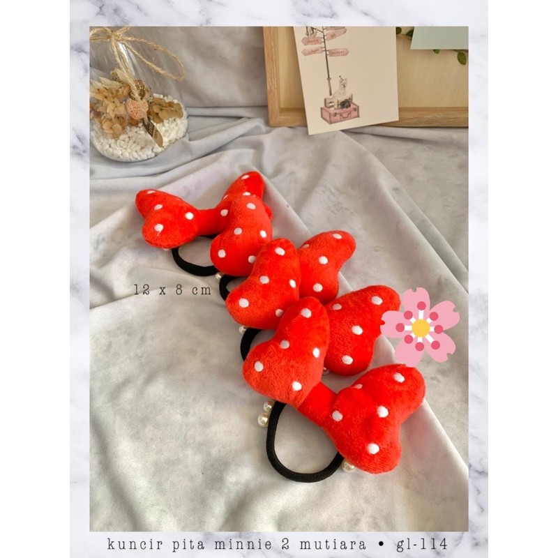 [ ECER ] IKAT RAMBUT MINNIE 2MUTIARA IMPORT