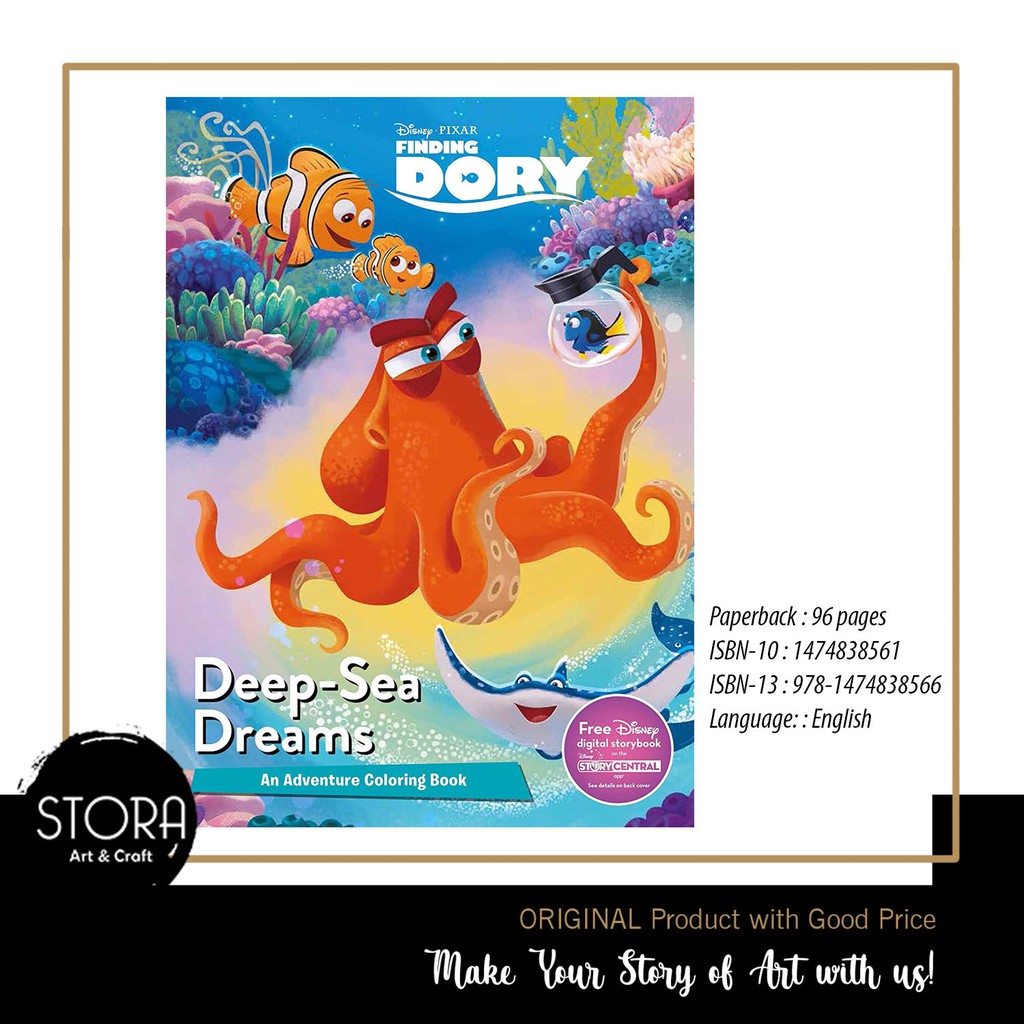 

Disney Finding Dory / Deep-Sea Dreams: Adventure Coloring Book / Buku Mewarnai Import