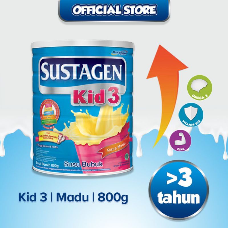 sustagen kid 3+ madu 800 gr susu anak 4-6 tahun
