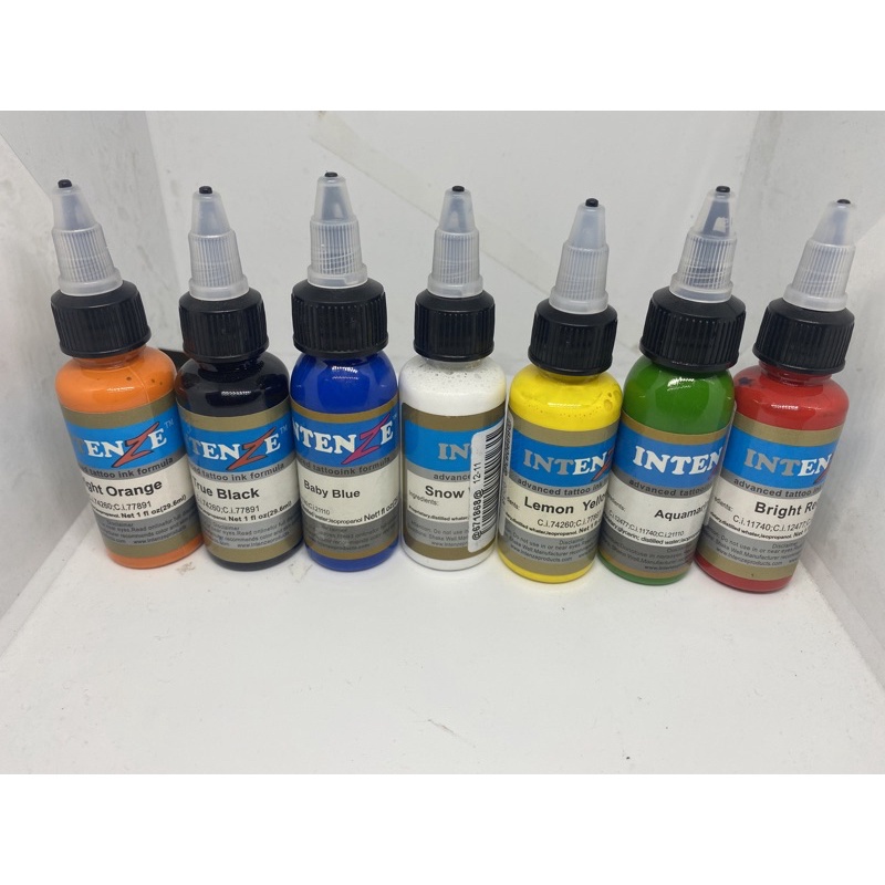 Tinta Tattoo Intenze non original 1set isi 7warna