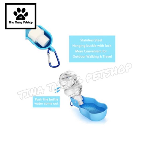 Pet Bottle &quot;PORTABLE TRAVEL&quot; Botol Minum Cat Dog