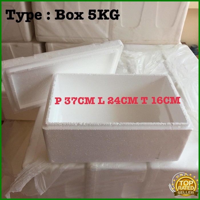 Tempat Penyimpanan - Styrofoam Box 5Kg Panjang 37Cm