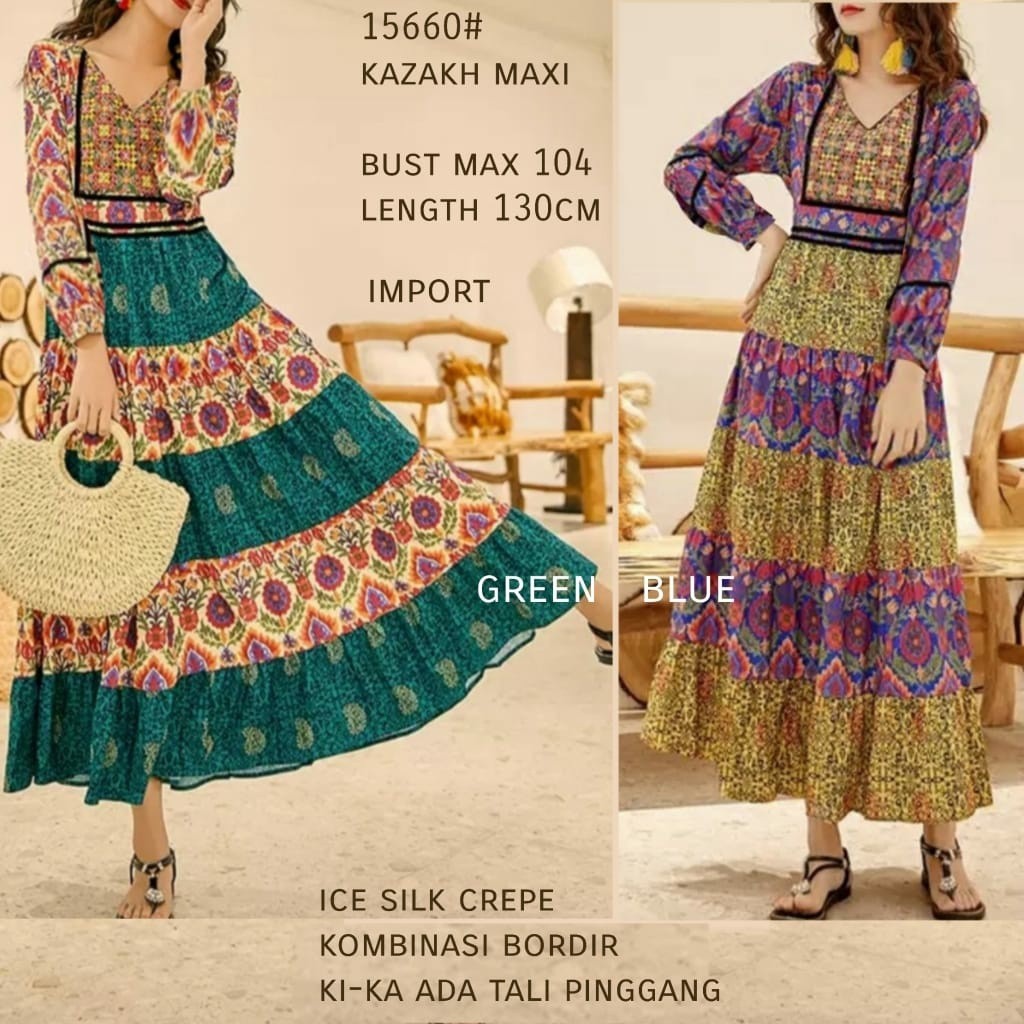 DERSS WANITA SANTAI LONGDRESS WANITA MAXI DRESS BAJU HARIAN BAJU JALAN MURAH