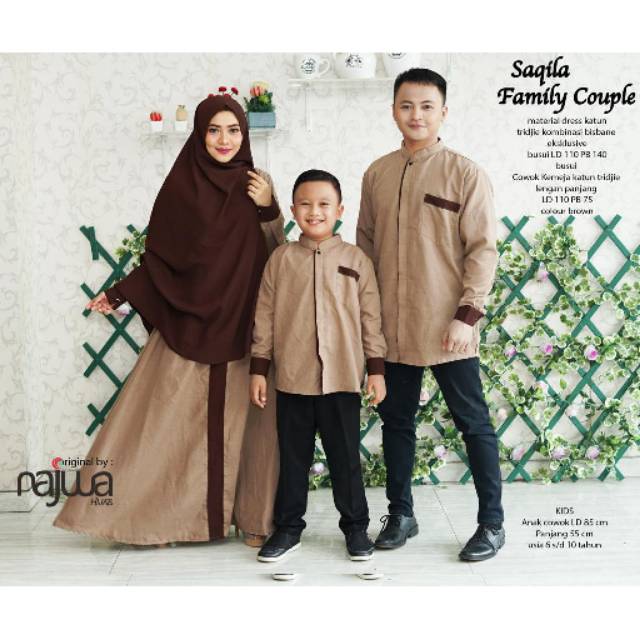 GAMIS MAXI COUPLE FAMILY KOKO ANAK ORI NAJWA