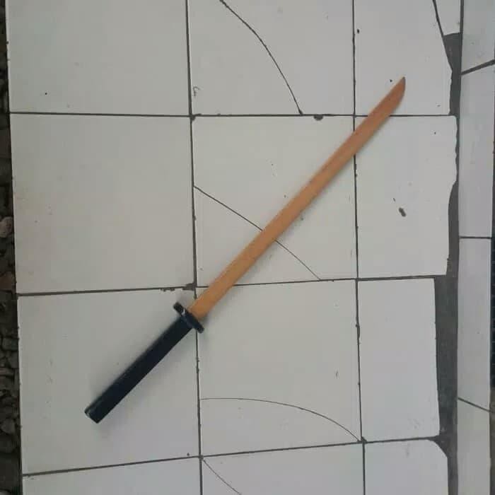 mainan pedang kayu type samurai katana