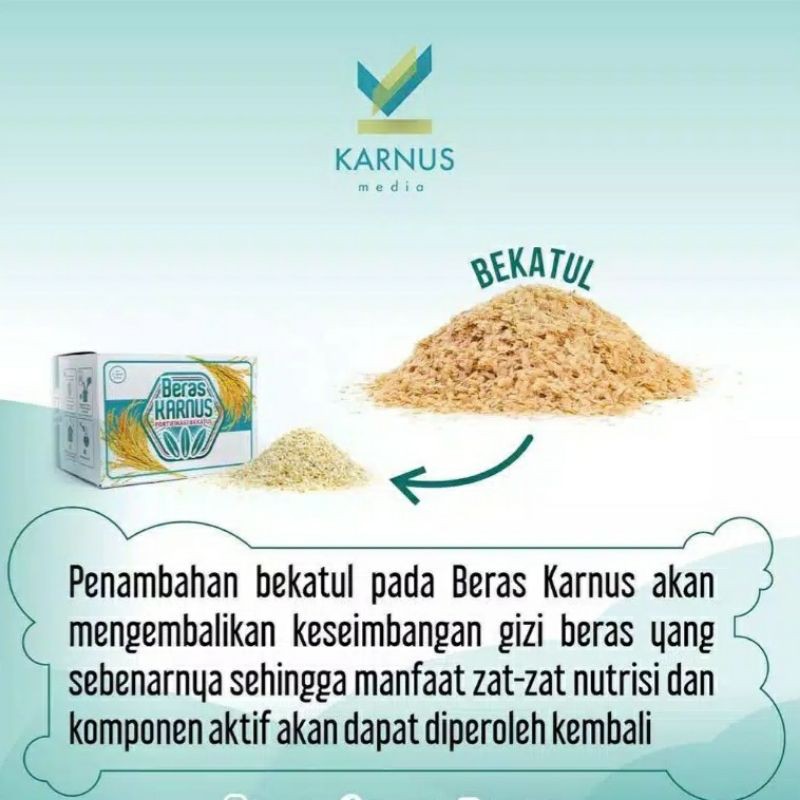 Beras Karnus 500gram Beras Bekatul Obat Diabetes Kolesterol Herbal Organik