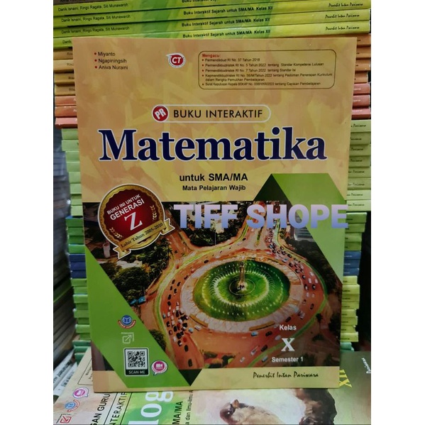 Buku PR / LKS interaktif matematika wajib  kelas X, 10 semester 1 (K13 revisi) cetakan 2021