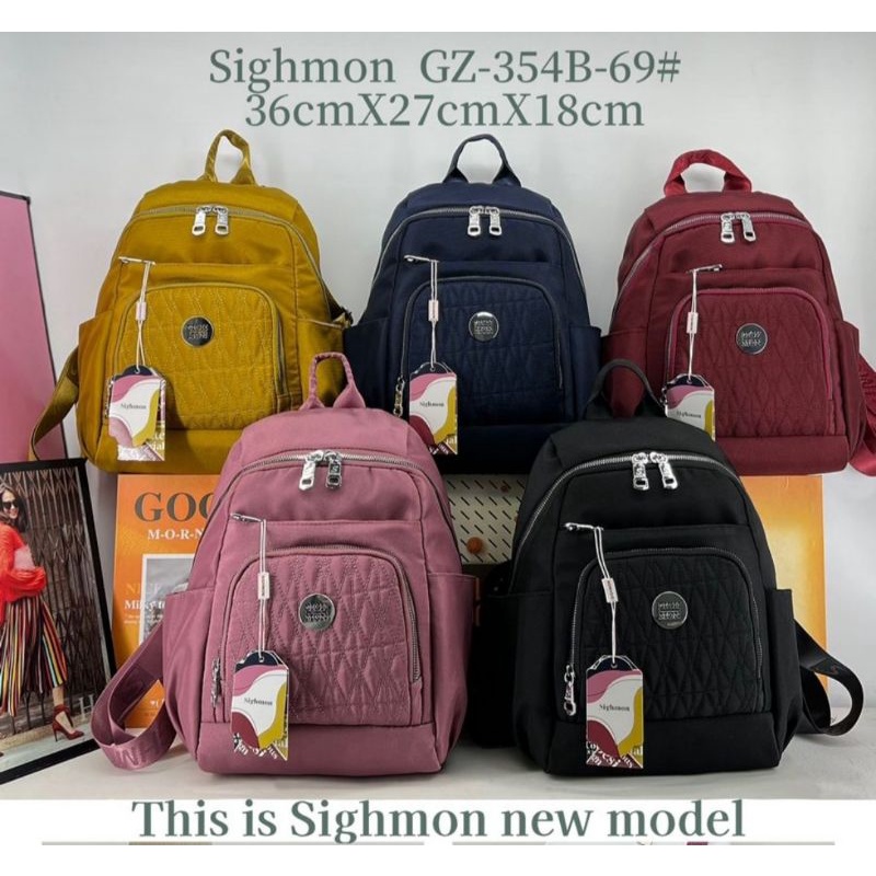 TAS RANSEL WANITA SIGHMON IMPORT. ORI