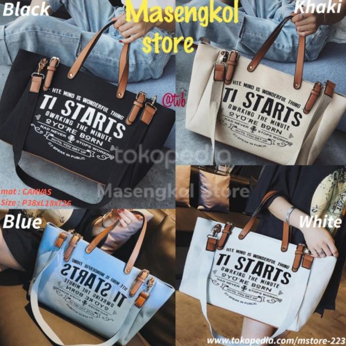 Spesial Tas Tote Bag Casual Import Wanita Branded Batam Murah Kerja T9180
