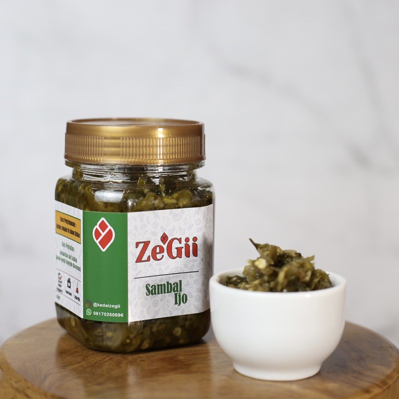

Sambal Ijo Padang Pedas Nikmat Asli Khas ZeGii 150gr / 250gr
