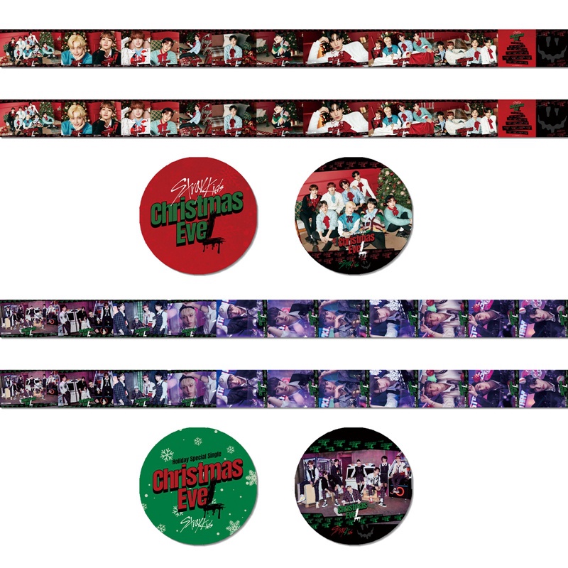 Stiker Kertasselotip Washi Gambar Kpop Stray Kids Untuk Dekorasi Natal