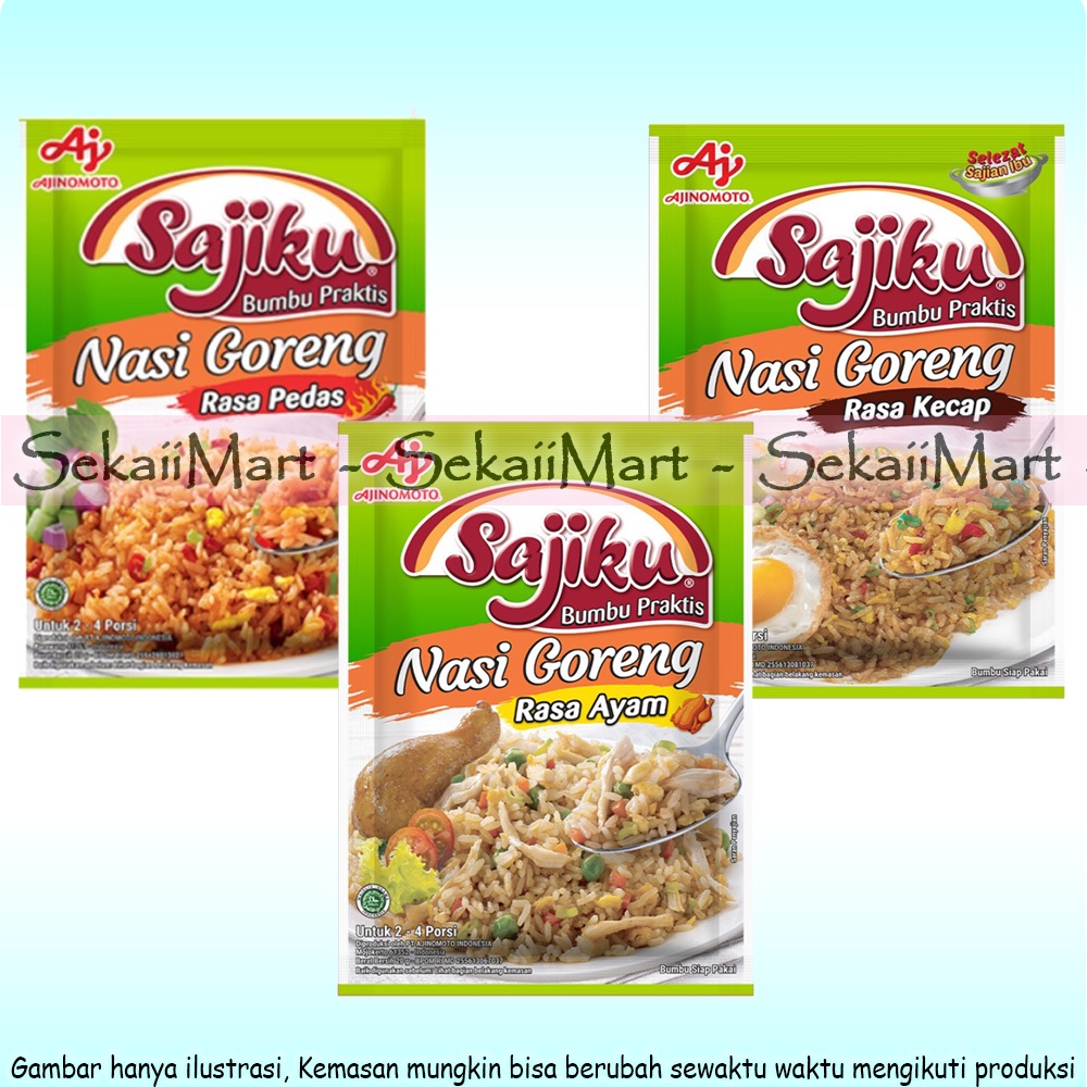 Jual Sajiku Nasi Goreng Bumbu Instant Ayam Pedas Kecap G Shopee Indonesia