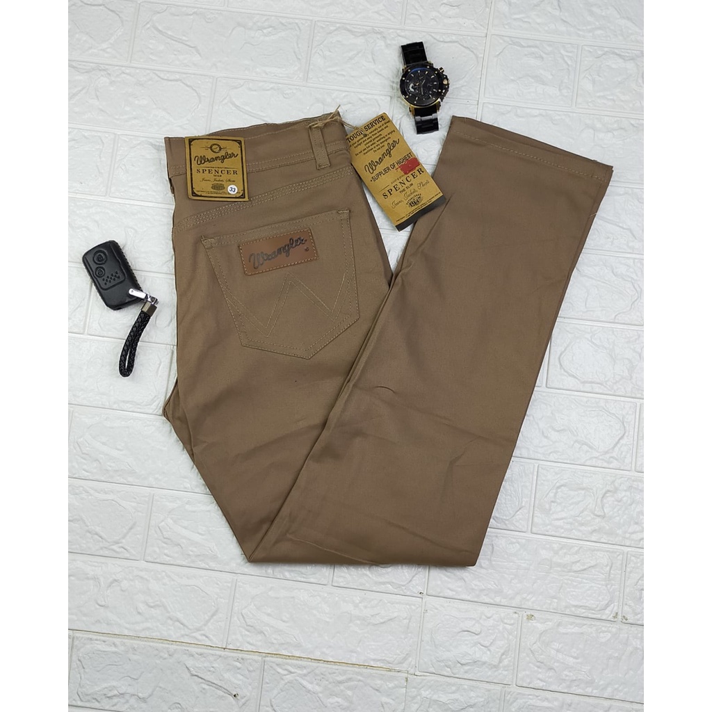 Celana panjang pria cino cinos chino kantong tempel bahan katun twill combet distro terbaru