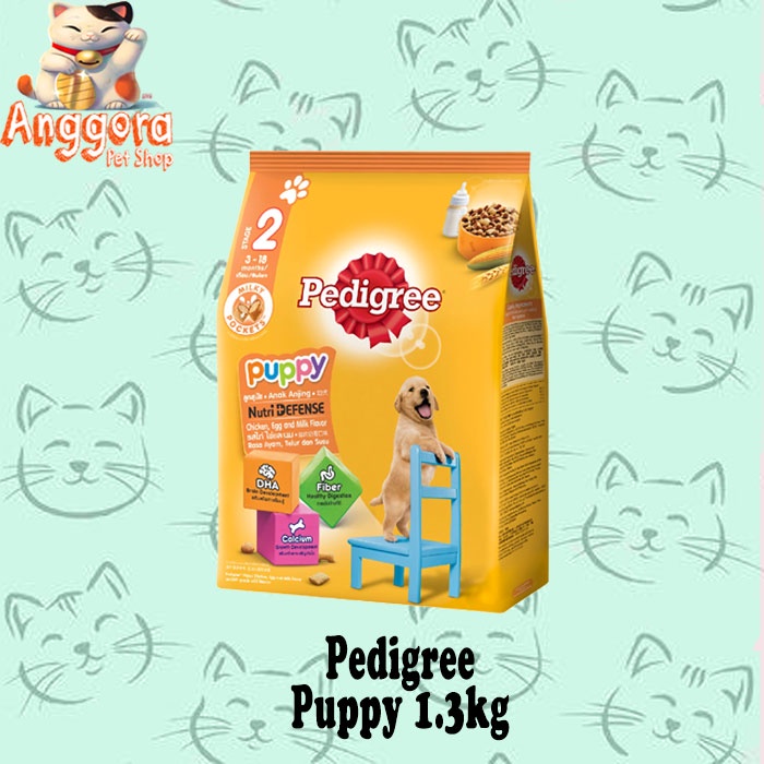 Makanan Anjing kering murah Pedigree Puppy 1,3kg