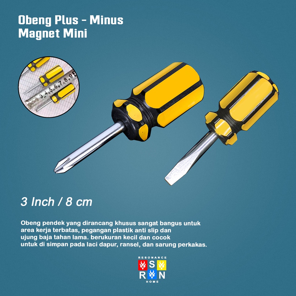 Obeng Plus - Minus Mini / Mini Screwdriver Resonance Home