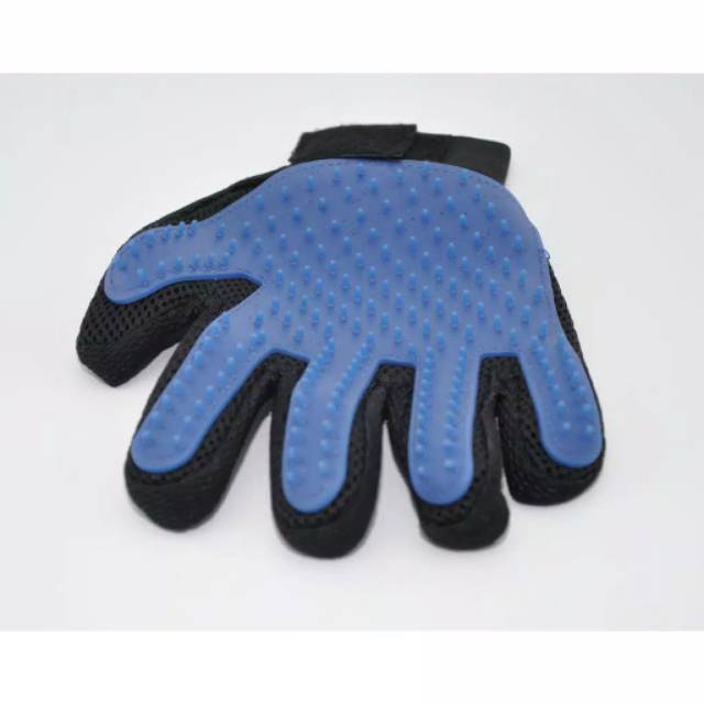 True Touch Pet Glove / Sarung Tangan Pemijat Perapi Bulu hewan Anjing &amp; Kucing peliharaan