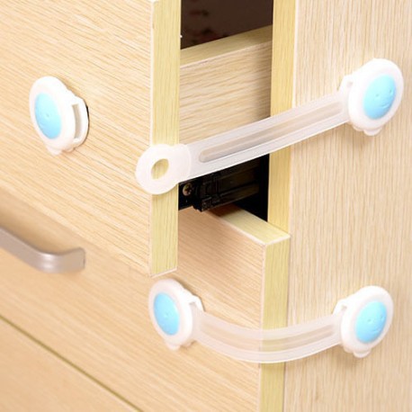 Pengaman Pelindung Pintu Lemari Laci Bayi Baby Safety Lock Band Child Lock Protection Kunci