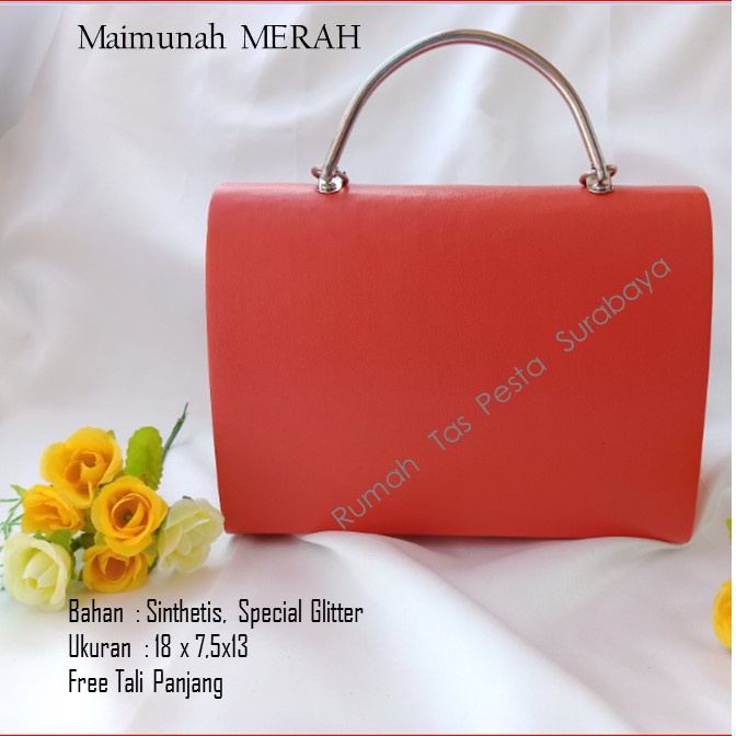 Tas Slempang,Tas Etnik,Tas Kekinian,Maimunah MERAH