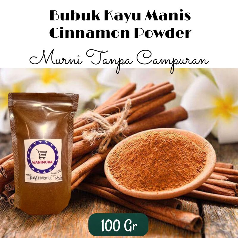 

bumbu dapur kayu manis bubuk 100 gr / cinnamon powder 100 gr / kayu manis bubuk