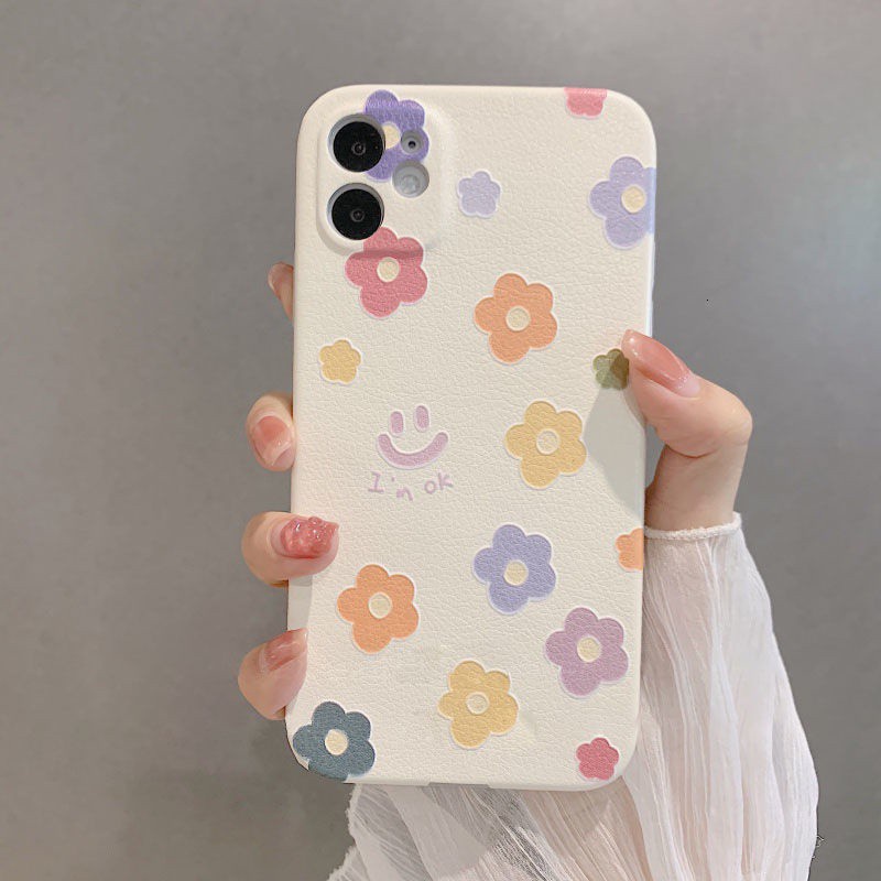 IPhone 7 8Plus SE X XS XR XSMAX 11 11pro 11promax 12 12 13 promax Anti-fall Smiley Soft Phone Case