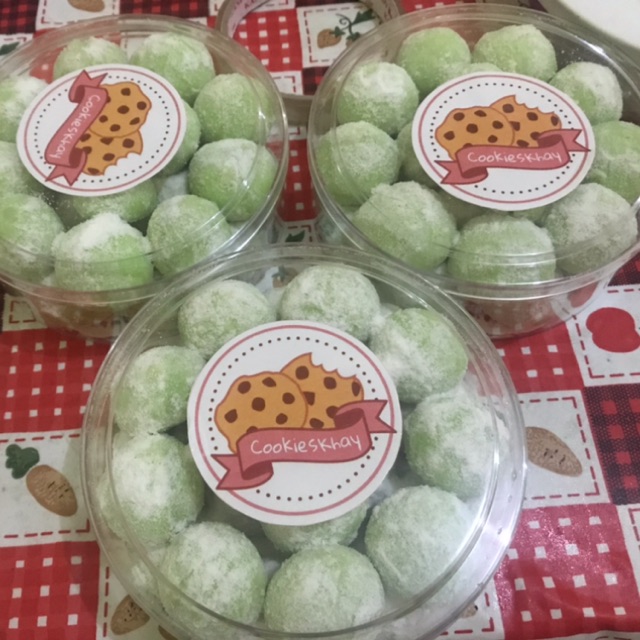 

Kue Putri Salju Pandan (Cookies renyah)