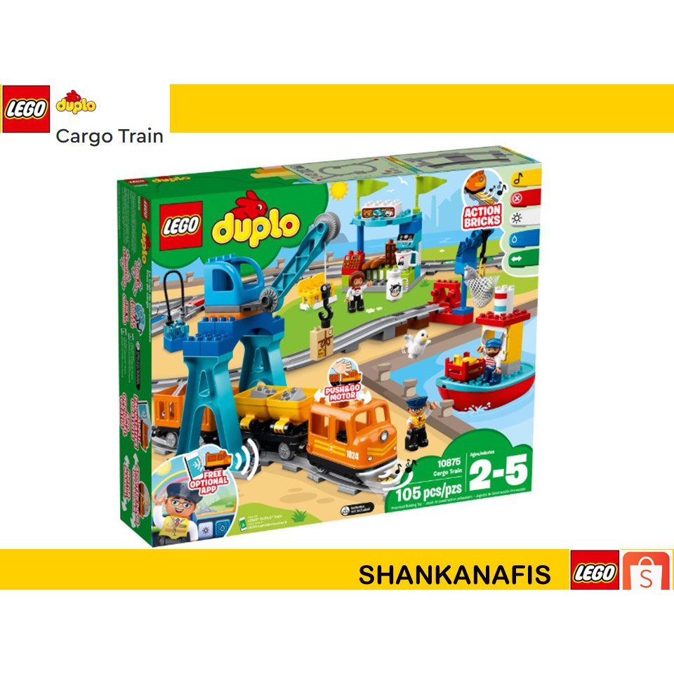 lego cargo train duplo