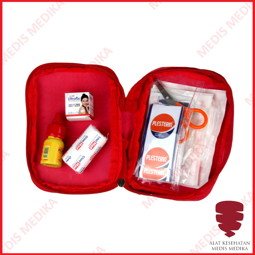 Travelling Bag P3K Onemed Tas Kotak Obat Darurat Portable First Aid Kit Set