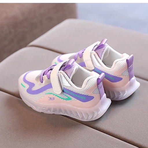 CHUBBI 9 Sepatu Sneaker Anak Laki Perempuan Lampu LED Import