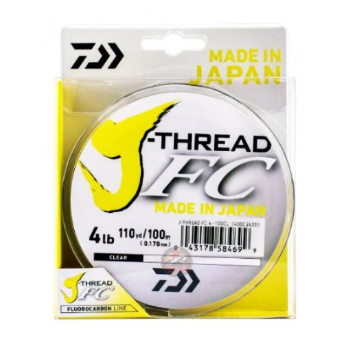Senar Pancing Leader Daiwa J-THREAD Fc Leader 100 M I Fluoro Carbon I Senar Leader