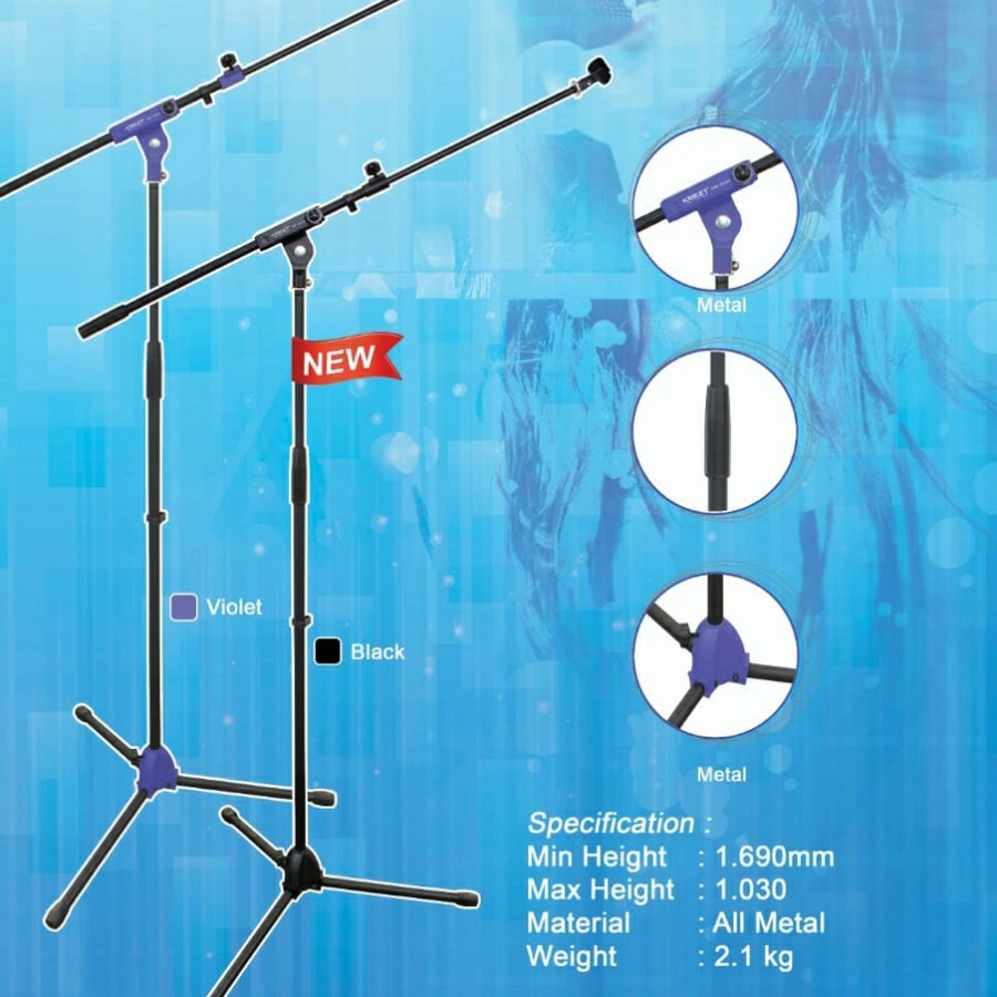 Jual STAND MIC KREZT NB2100 BAHAN FULL BESI KOKOH Shopee Indonesia