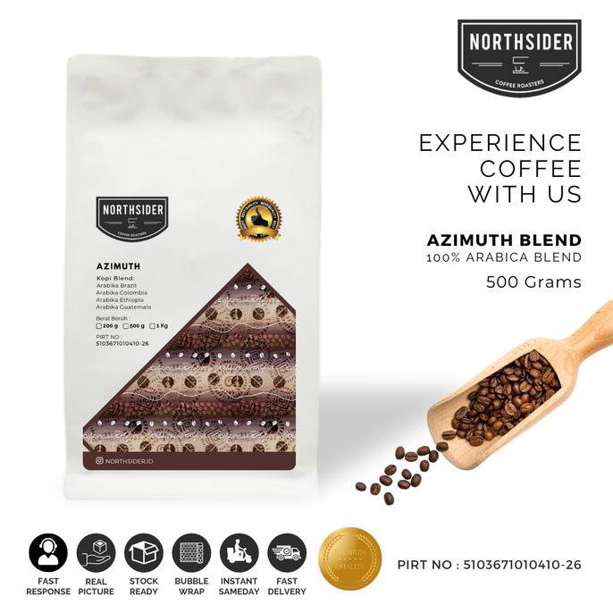 

BIJI KOPI ARABIKA AZIMUTH BLEND - 500GR NORTHSIDER ESPRESSO BLEND -Diskon Besar