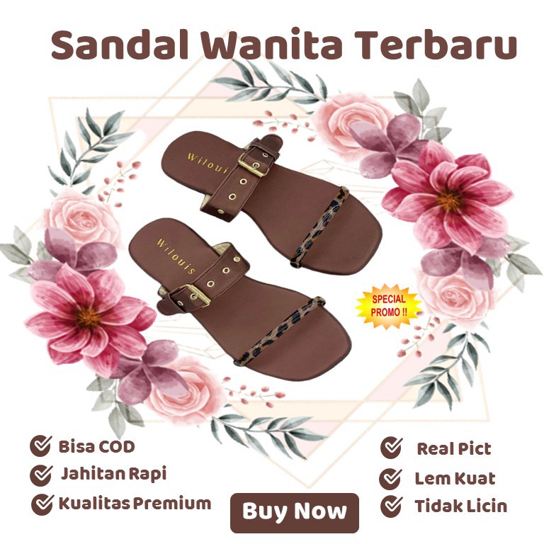Sandal Tali Wanita Slip Selop Pesta Teplek Wanita Terbaru