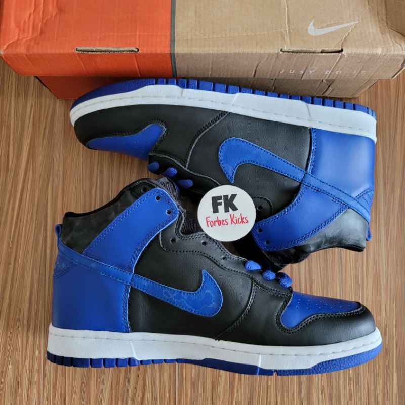Nike Dunk High Sport Royal Blue 2004 || michigan kentucky black white