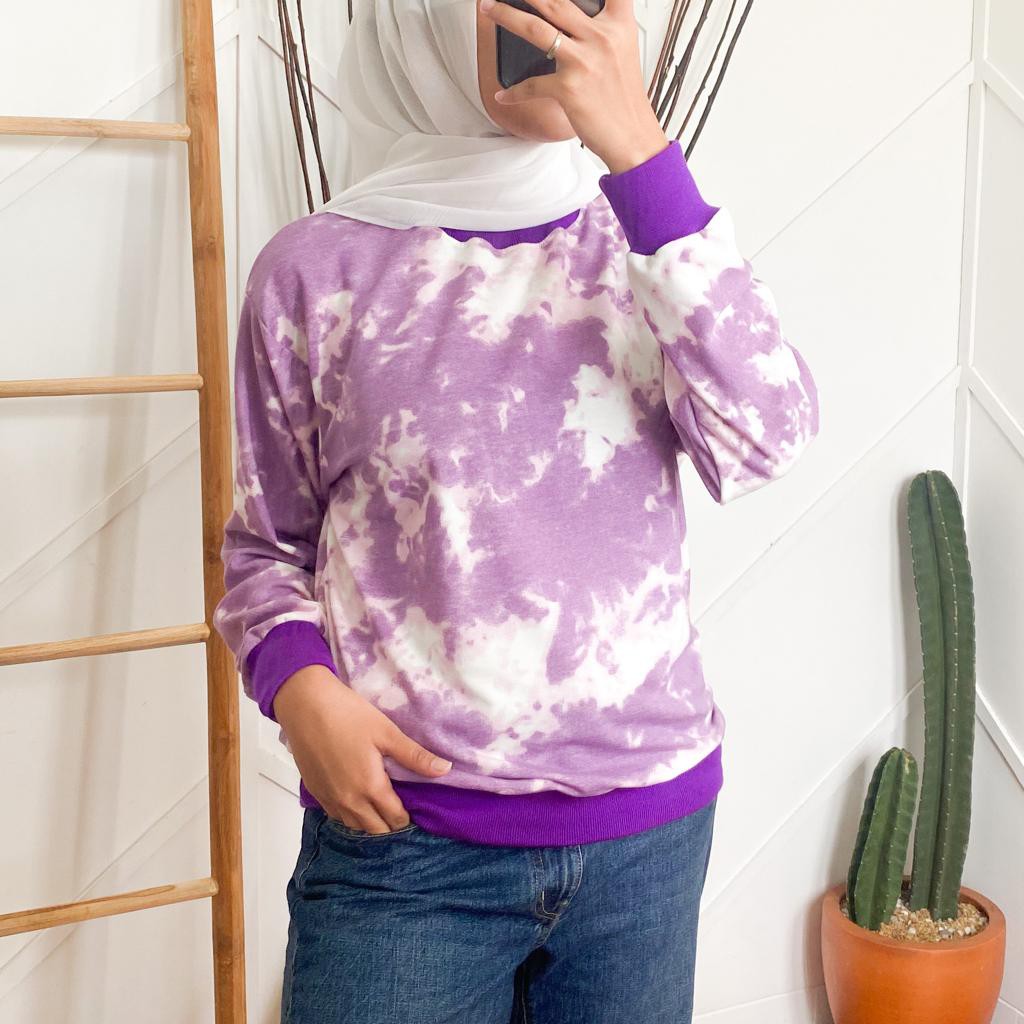 SWEATER TIEDYE - sweater murah / sweater wanita / tiedye sweater / tidye / sweater