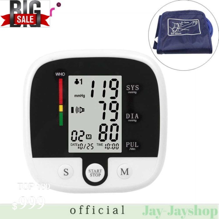 SUOLAER Pengukur Tekanan Darah Electronic Blood Pressure - CK-A159