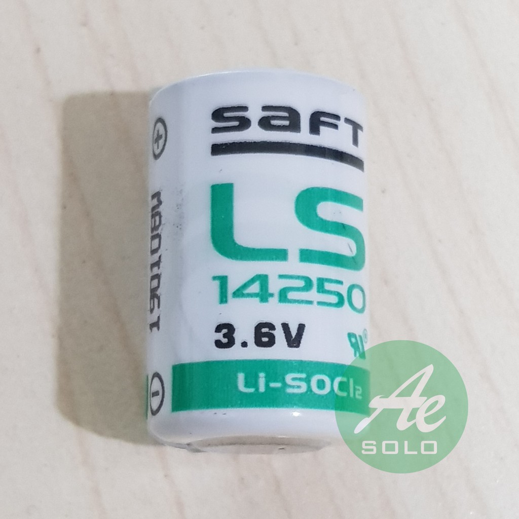 Battery Lithium Saft LS 14250 3.6V Batere Lithium 1 Per 2 AA