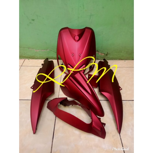 Full body alus Mio sporty lama merah doff
