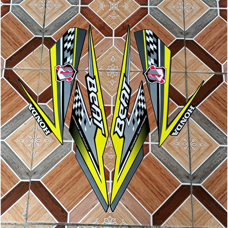 sticker striping motor honda beat 2018