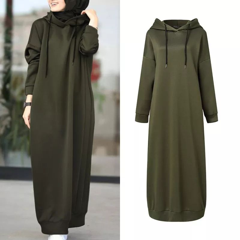[ZANZEA BEKASI] Long Dress wanita muslim/Gaun Maxi  wanita jumbo S-5XL Terbaru