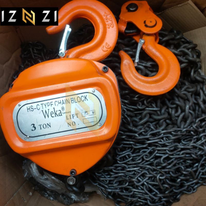 Chain Block 3 Ton 15 Meter WEKA Germany Takel 3 Ton x 15 Meter