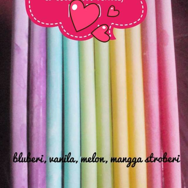 Plastik es pensil/es mambo /es spidol berbagai ukuran@500 gr