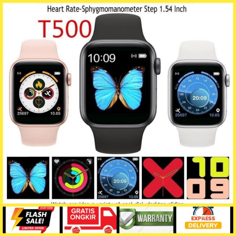 T500 Smartwatch Bisa Fb dan Wa Atau Smartband T55