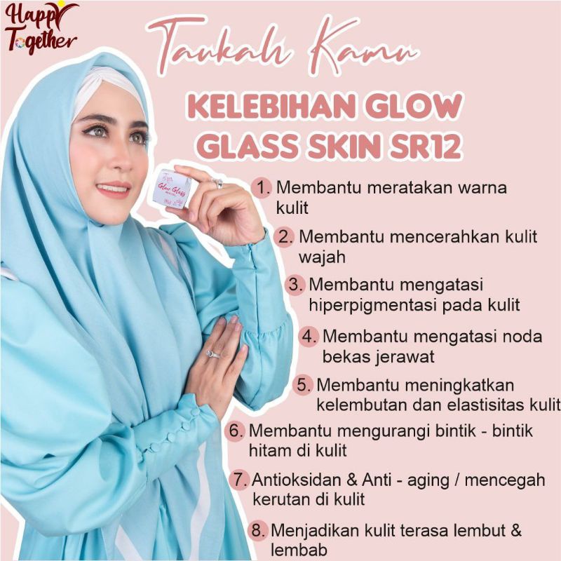 SR12 Glow Glass Skin Series Paket Glowing Instant Dalam 10 Hari Set Cream Pemutih Wajah Cepat Dan Aman