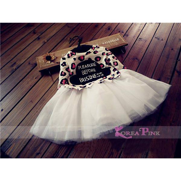 baju anak perempuan dress korea pink white / dress anak perempuan putih