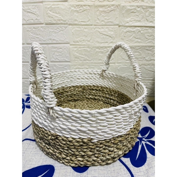 Keranjang seagrass Natural cocok untuk hampers (keranjang saja)